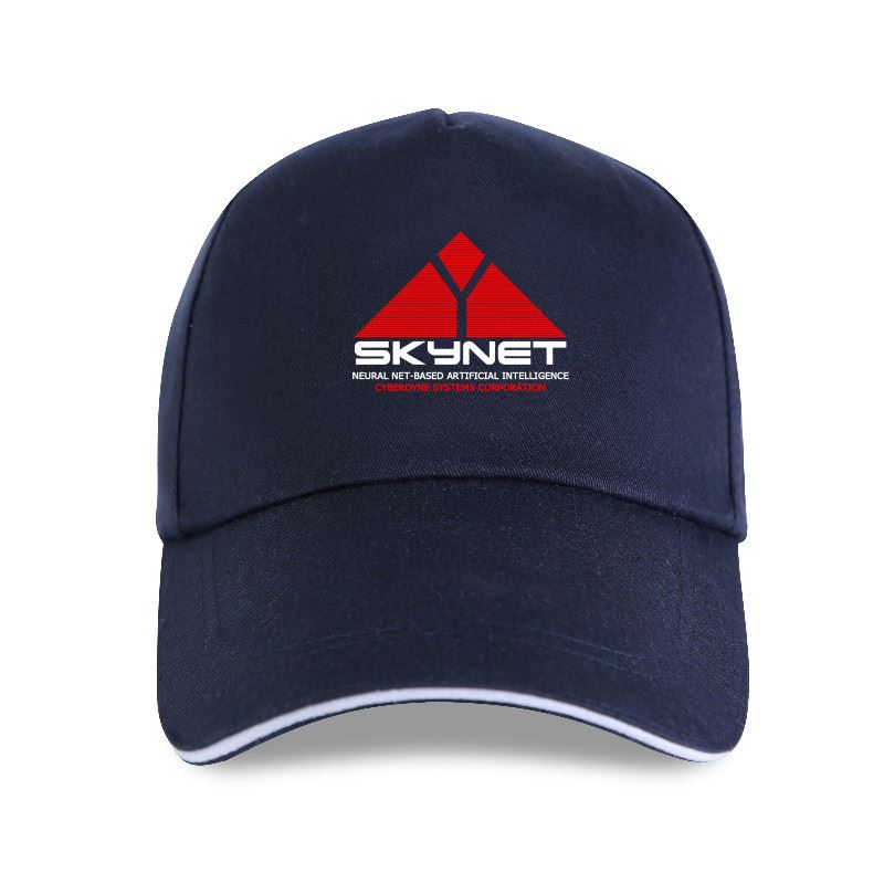 SKYNET LOGO - Snapback Baseball Cap - Summer Hat For Men and Women-P-Navy-