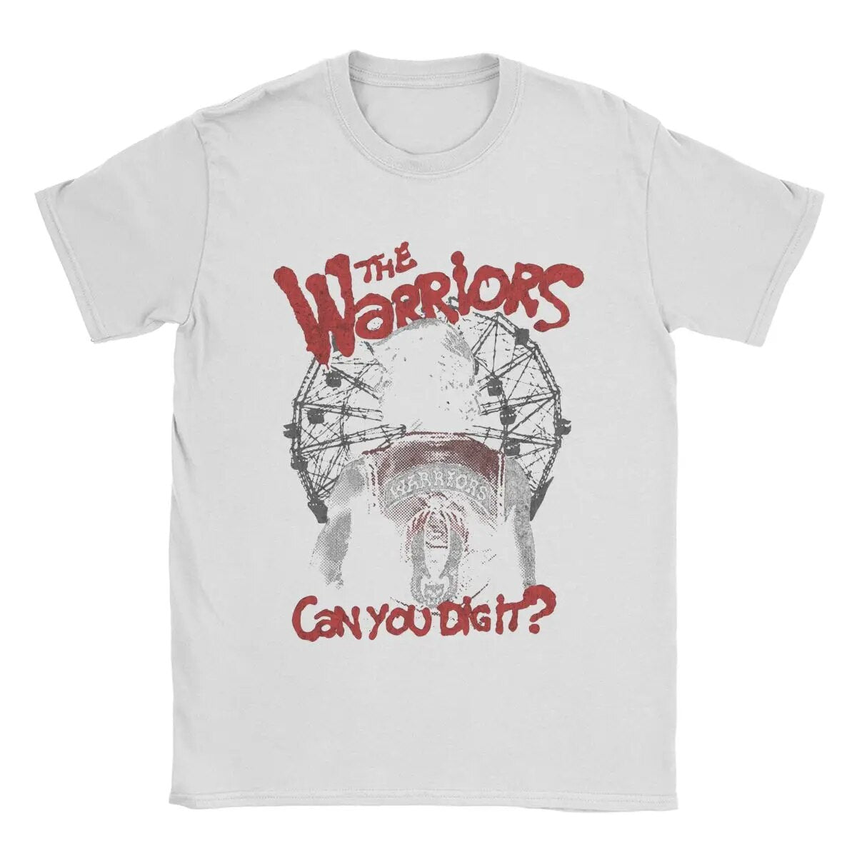 The Warriors Men's T-Shirt - Leisure Round Neck Tee-White-S-