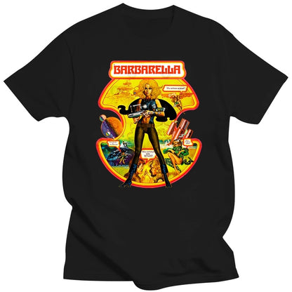 Barbarella - Sci-Fi Classic T-Shirt - Garments For True Movie Lovers - Fanwear-blackMen-S-