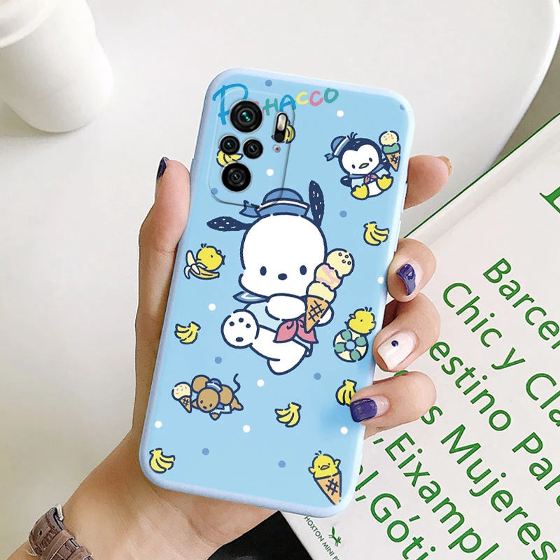 Kuromi Rabbit Kawai Cartoon Anime Soft Phone Cover - For Poco M5S PocoM5S Case - Bumper Sanrio Cinnamonroll - For Poco M5 S - Xiaomi Poco M5S - Anime Fan Gift-Kql-sanlo174-Poco M5S-