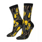Isopod Rubber Ducky Duck Socks - Male Mens & Women Winter Stockings - Hip Hop Style-3 Black-One Size-