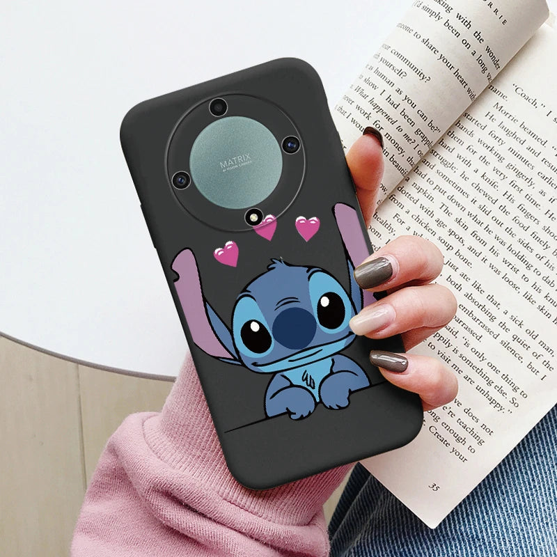 Angel Stitch Lilo Case - Soft Silicone Cartoon Anime Shell - For Honor Magic 5 Lite - Honor X9a Magic5 Lite 5G Phone Cover - All Honor Models - Anime Fan Gift-Khe-dsnrw290-Honor X9a 5G-