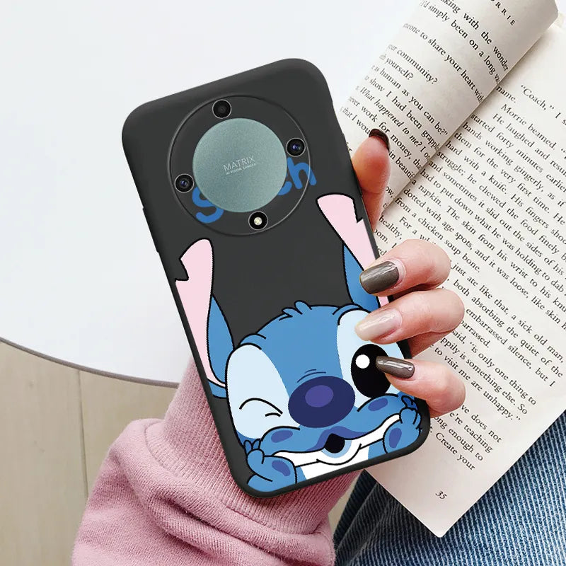 Angel Stitch Lilo Case - Soft Silicone Cartoon Anime Shell - For Honor Magic 5 Lite - Honor X9a Magic5 Lite 5G Phone Cover - All Honor Models - Anime Fan Gift-Khe-dsnrw252-Honor X9a 5G-