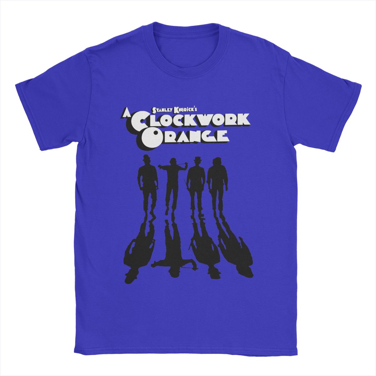 A Clockwork Orange - 100% Cotton T-Shirt - Stanley Kubrick - Sci-Fi Fan Garment-Blue-S-