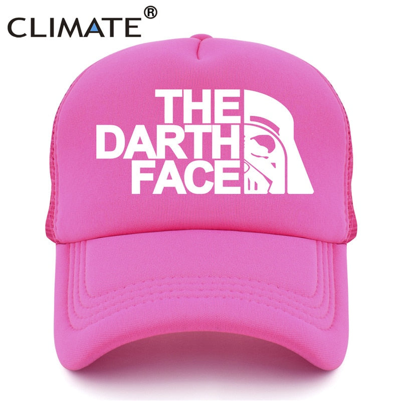 Darth Trucker - Ultimate Trucker - Snapback Baseball Cap - Summer Hat For Men and Women-Full Rose-Kid 52to55cm Head-