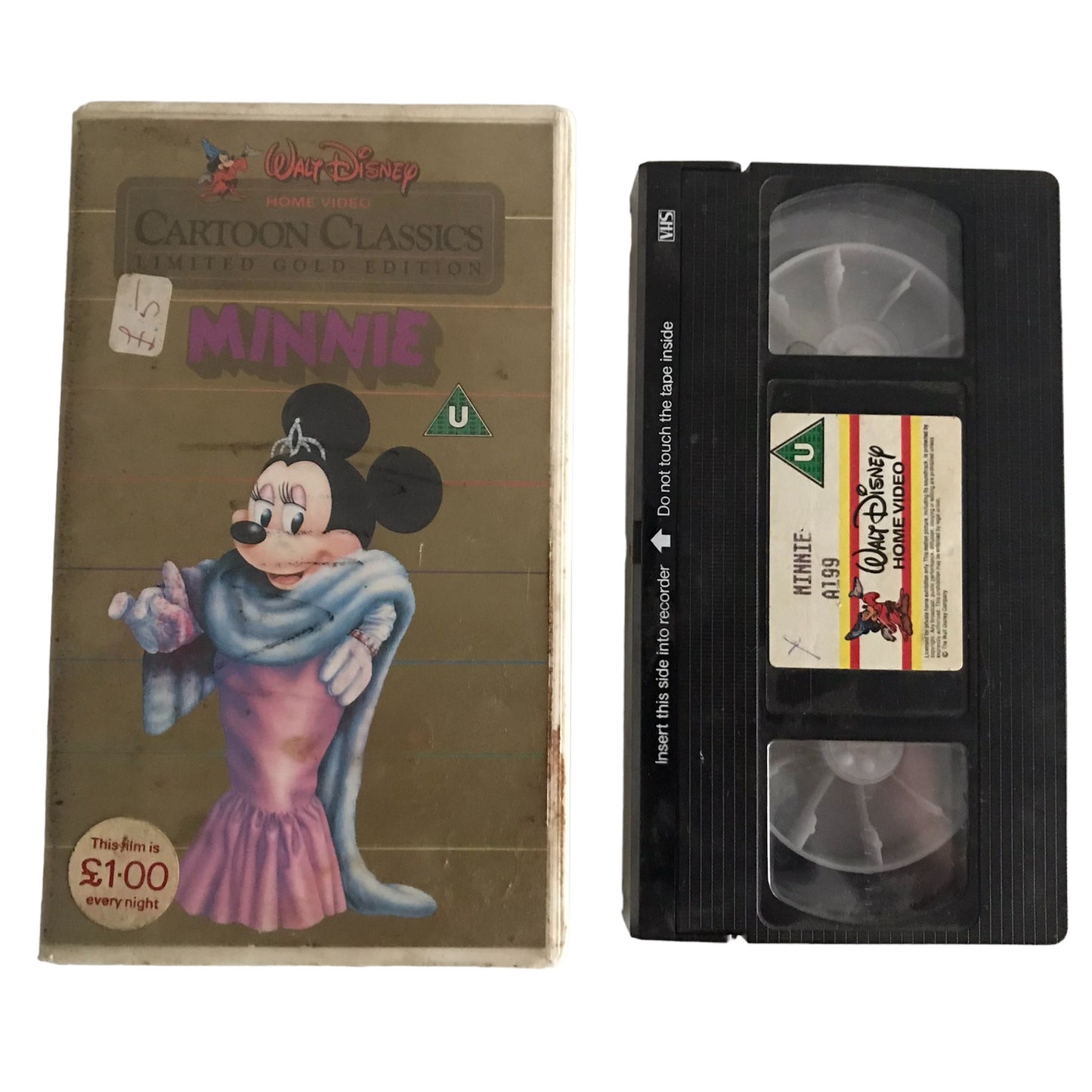 Cartoon Classics Limited Gold Edition - Minnie - Walt Disney Home Video - A199 - Kids - Pal - VHS-