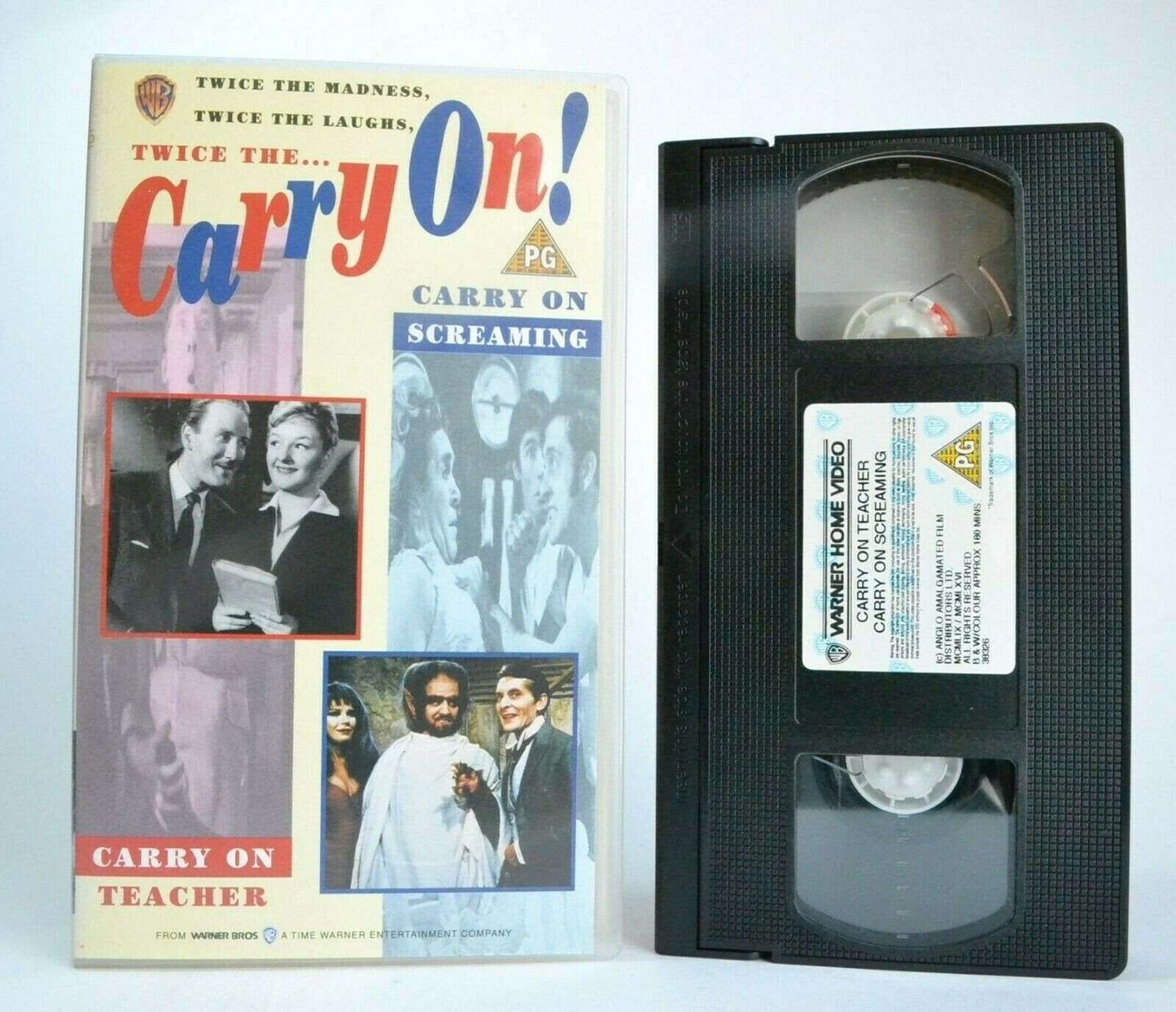 2x Carry On: Teacher (1959)/Screaming (1966) - Comedy - Charles Hawtrey - VHS-