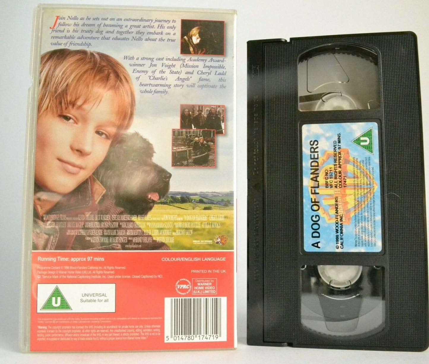 A Dog Of Flanders (1998): Family Adventure - Jon Voight / Cheryl Ladd - Pal VHS-