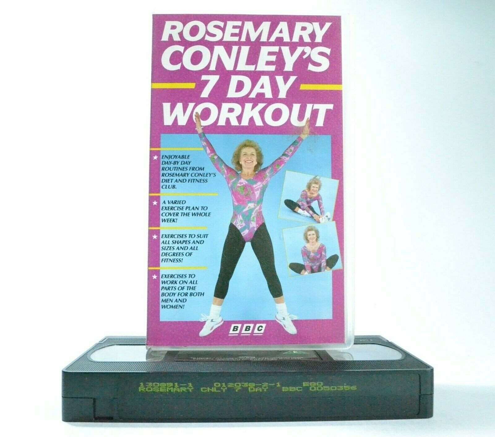 7 Day Workout: By Rosemary Conley - Exercises - Body Transformation - Pal VHS-