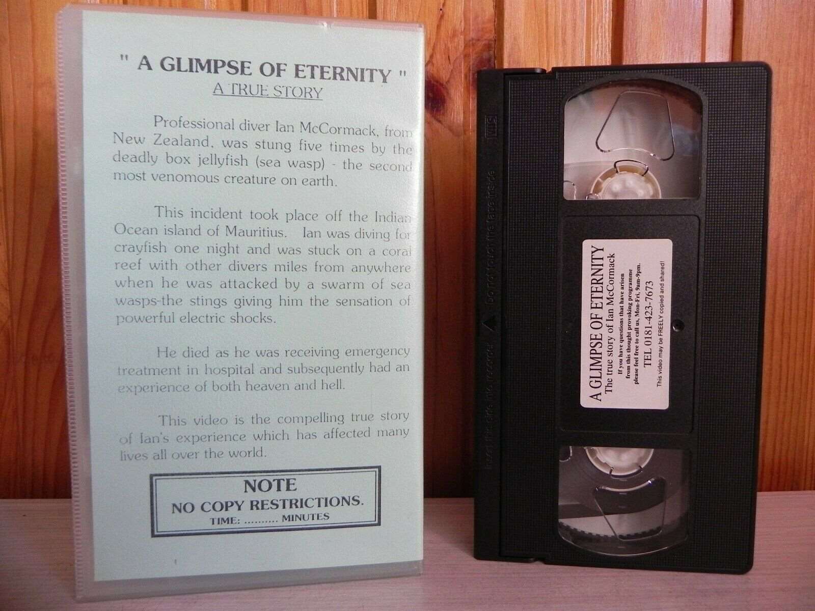 A Glipmse Of Eternity - A True Story - Ian McCormack - Documentary - Pal VHS-