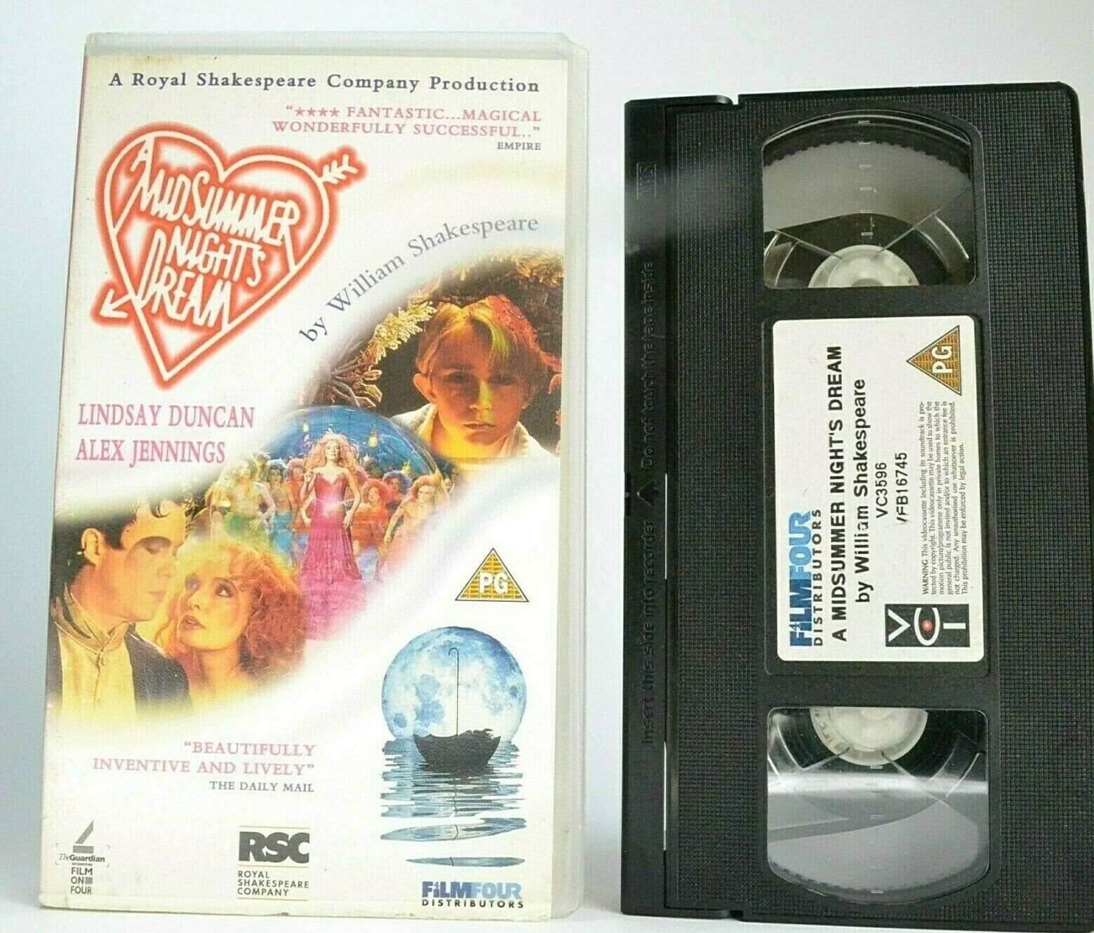 A Midsummer Night's Dream; [William Shakespare] - Romantic Comedy - Pal VHS-