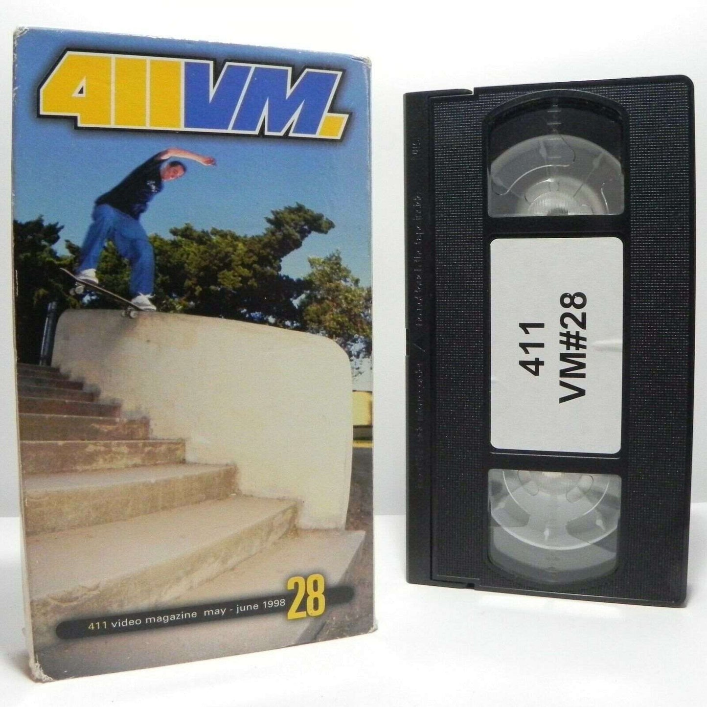 411 Video Magazine - May-June 1998 - Carton Box - Skateboarding Actions - VHS-