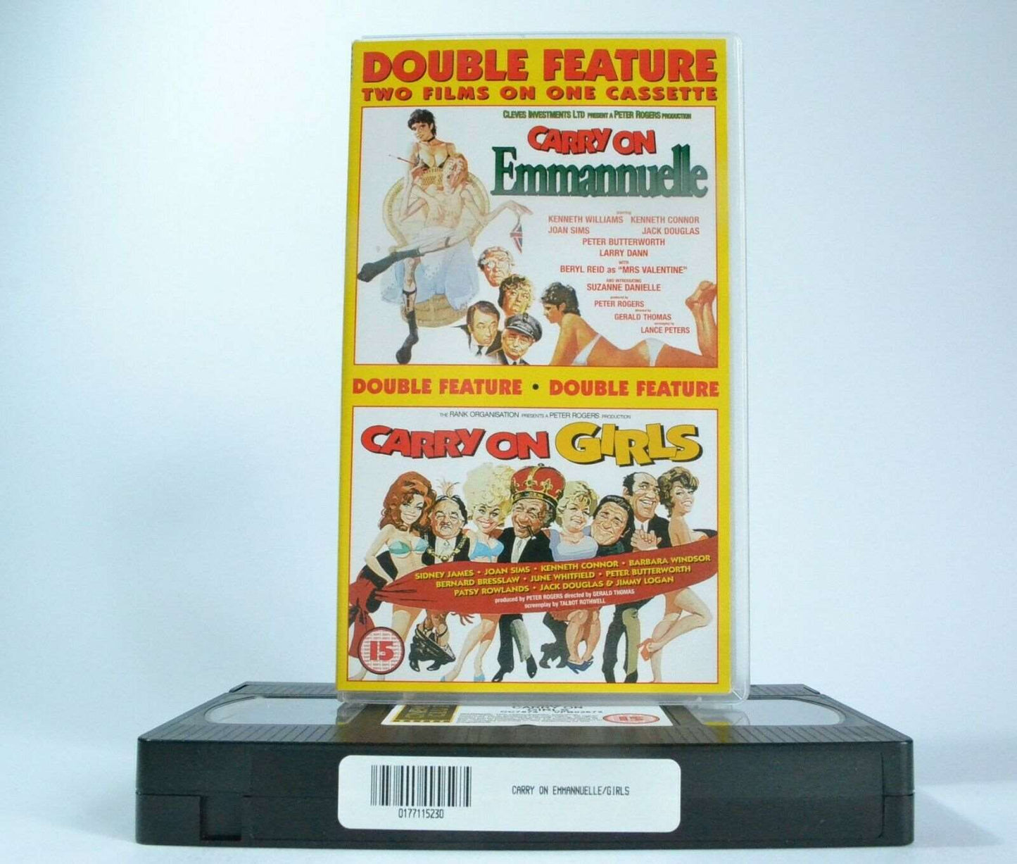 2x Carry On: Emmanuelle (1978) / Girls (1973) -<Romantic Comedy>- Pal VHS-