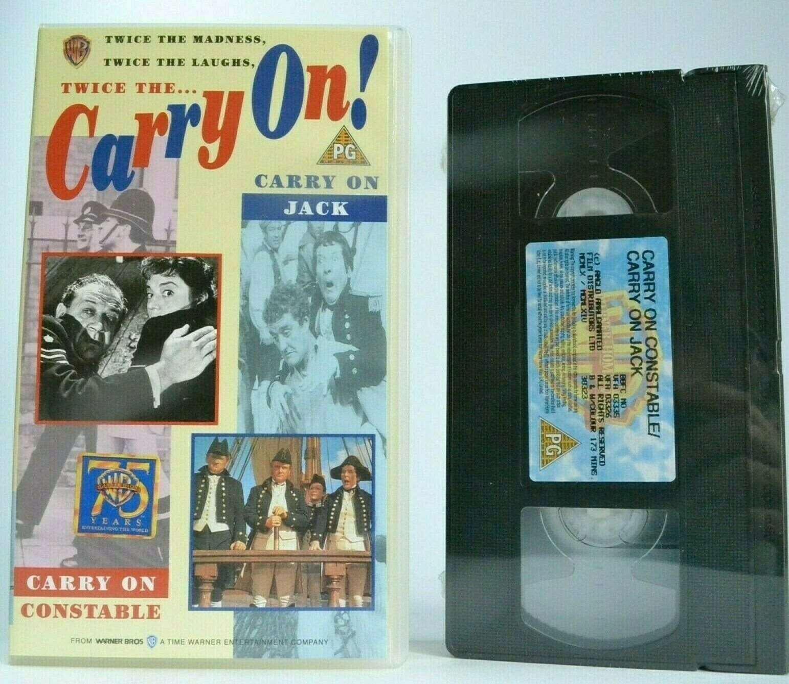 2x Carry On: Constable / Jack [Brand New Sealed]: Comedy - Sidney James - VHS-