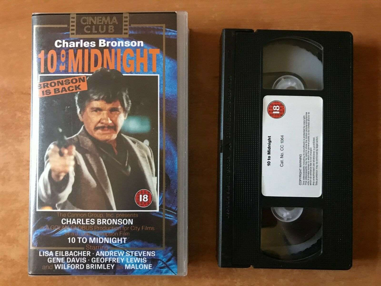 10 To Midnight: (1983) Crime Thriller - Psychotic Killer - Charles Bronson - VHS-