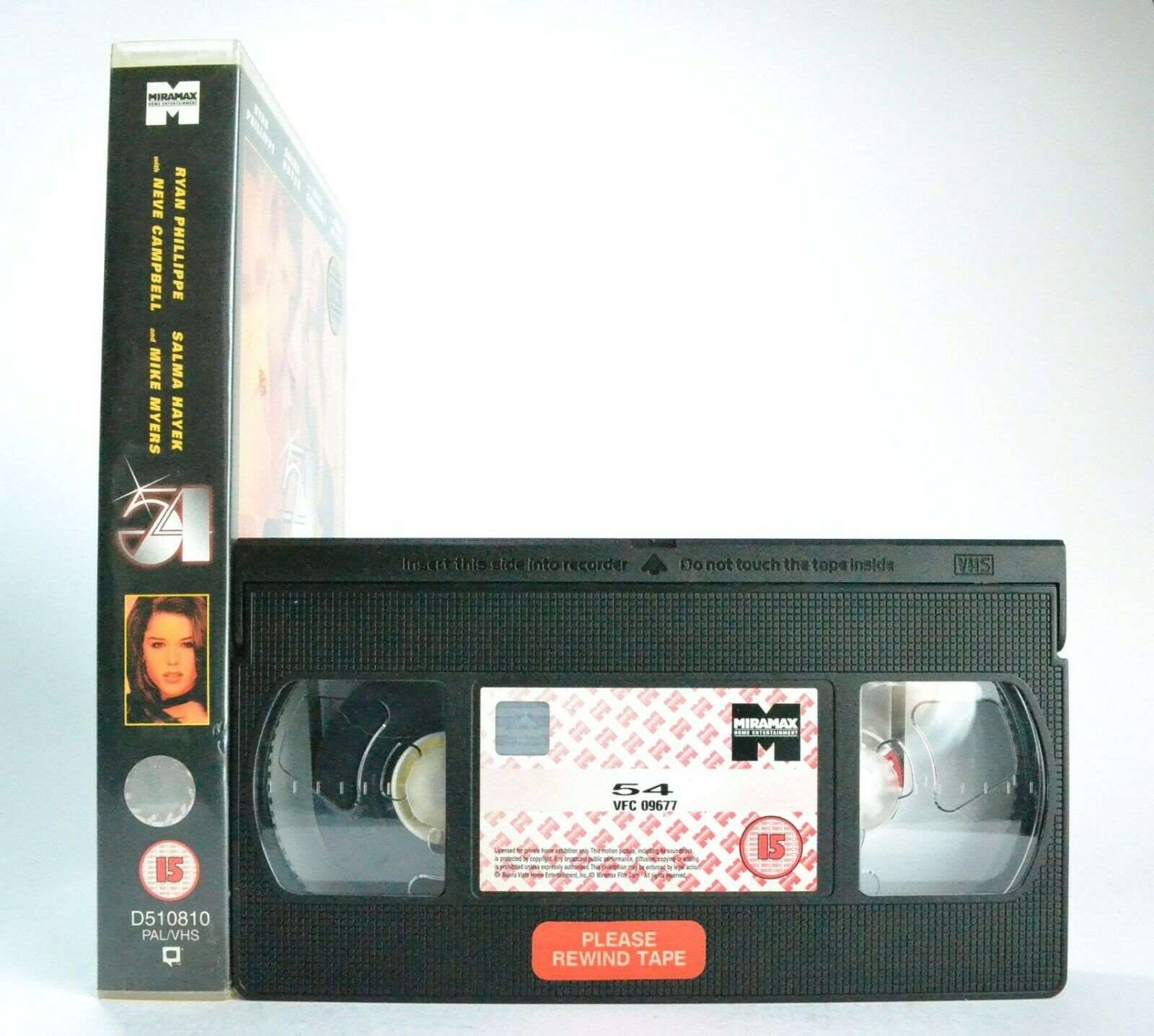 54 (Studio 54): Drama (1998) - New York City Discotheque - Salma Hayek - Pal VHS-