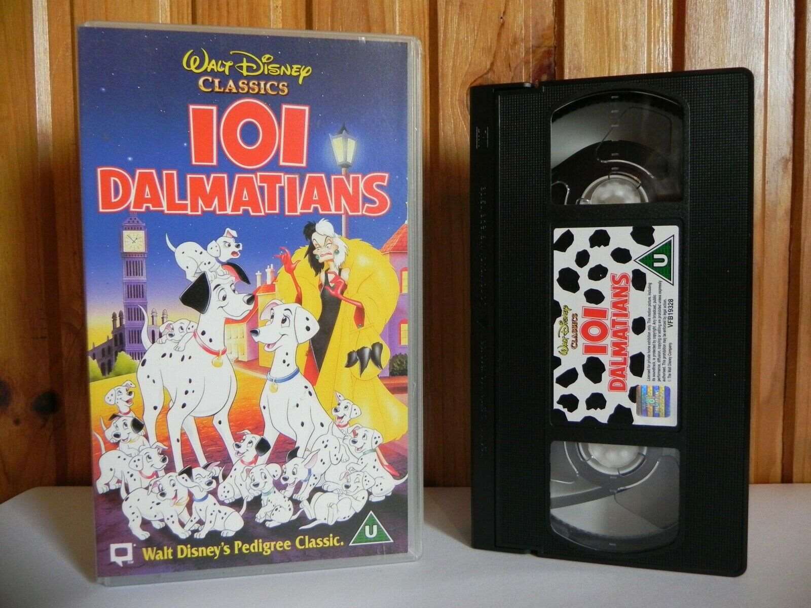 101 Dalmatians - Walt Disney Classic - Animated - Adventure - Children's - VHS-