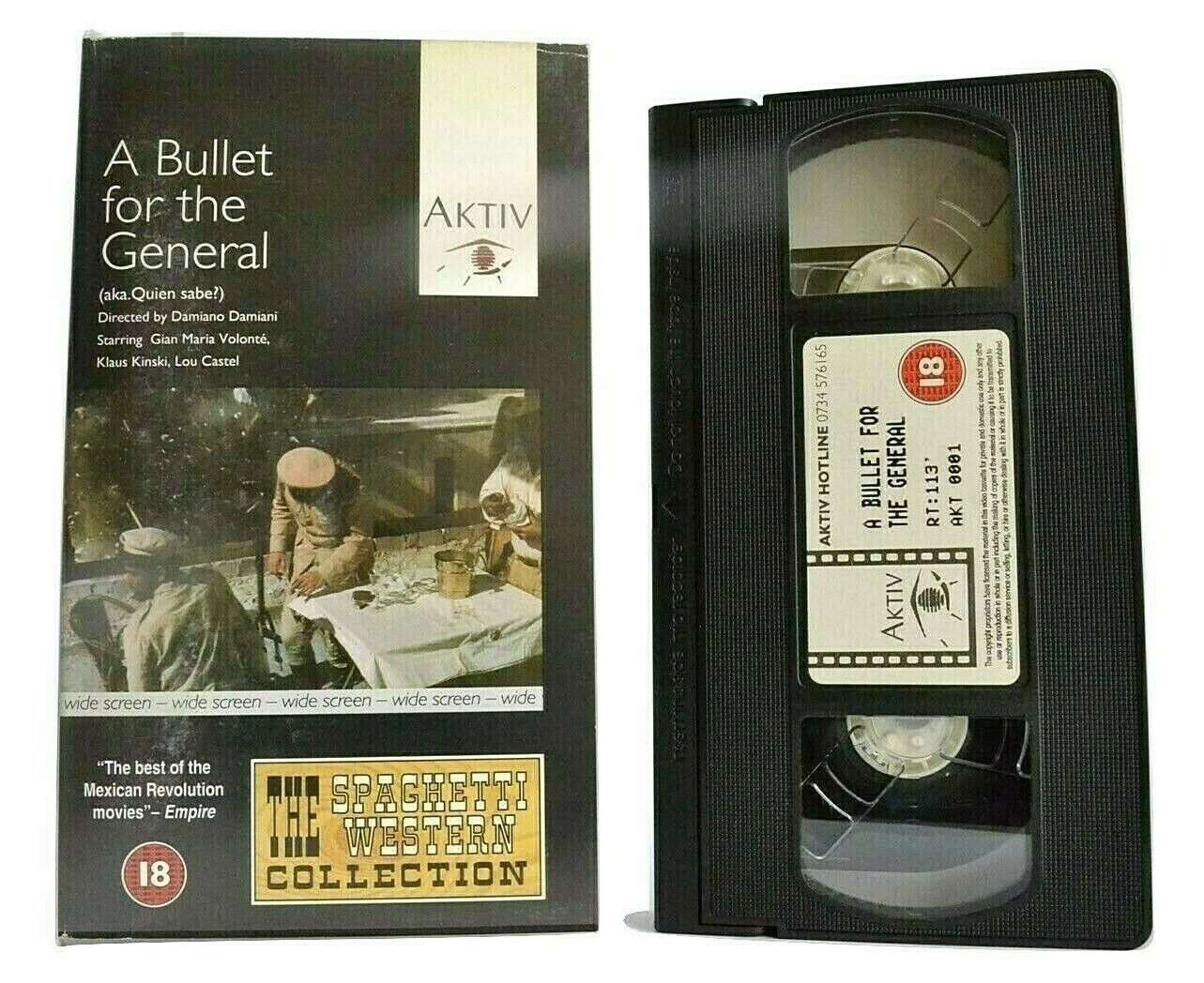A Bullet For The General; [Widescreen] - Spaghetti Western - Klaus Kinski - VHS-