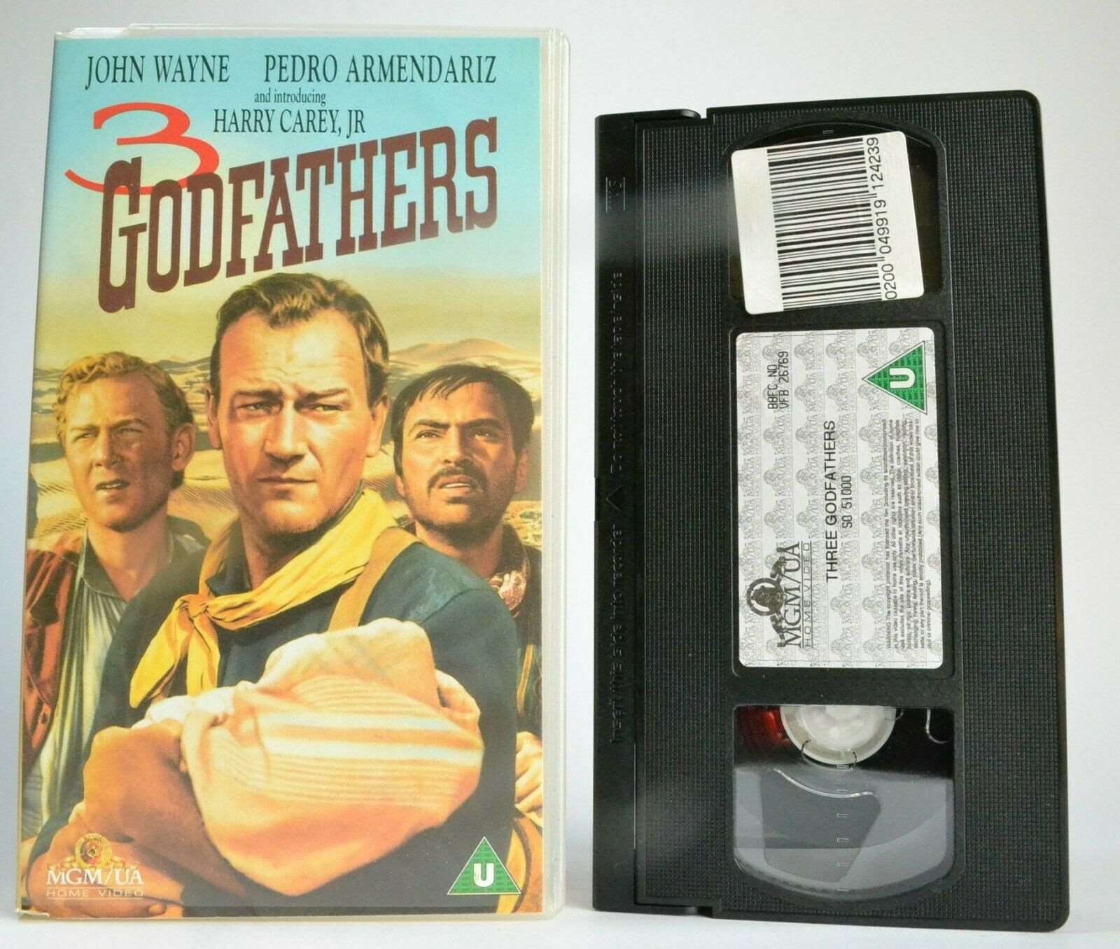 3 Godfathers (1948); [Peter B.Kynes] Western [John Wayne / Harry Caret, Jr] VHS-