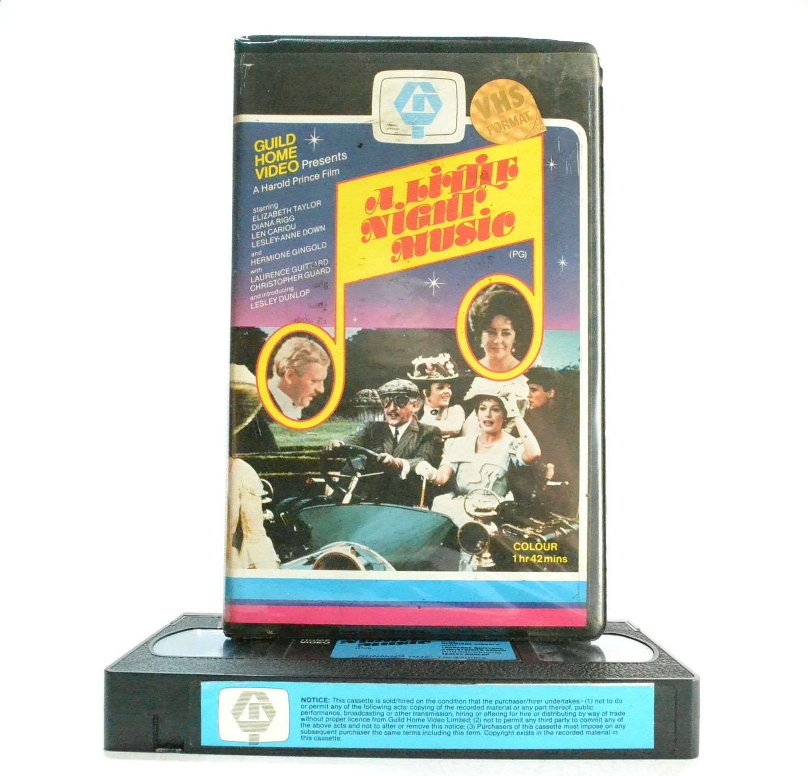A Little Night Music - Elizabeth Taylor - Guild Video - Big Box - Pre Cert VHS-