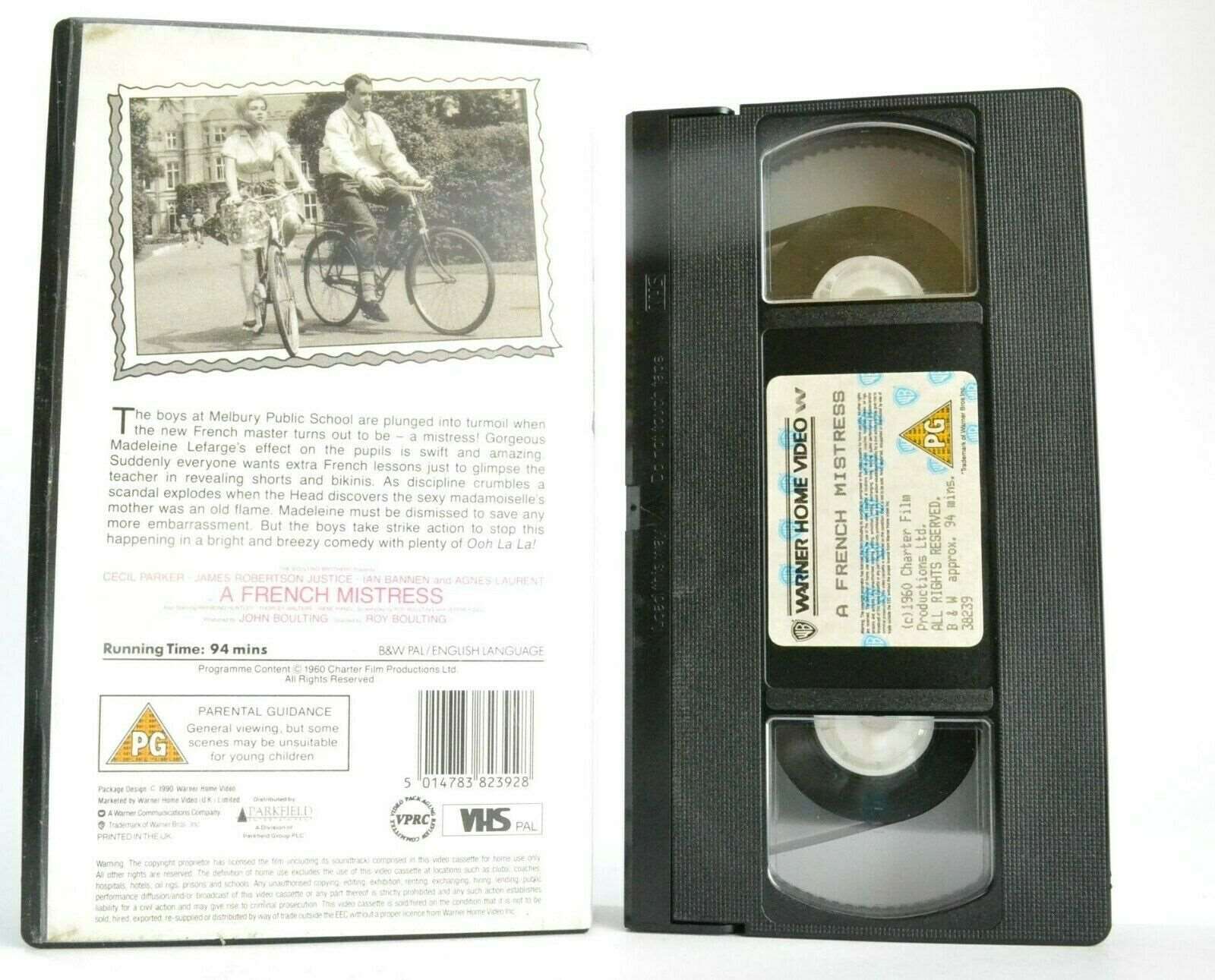 A French Mistress (1960): (1990) Warner Release - Comedy - Cecil Parker - VHS-