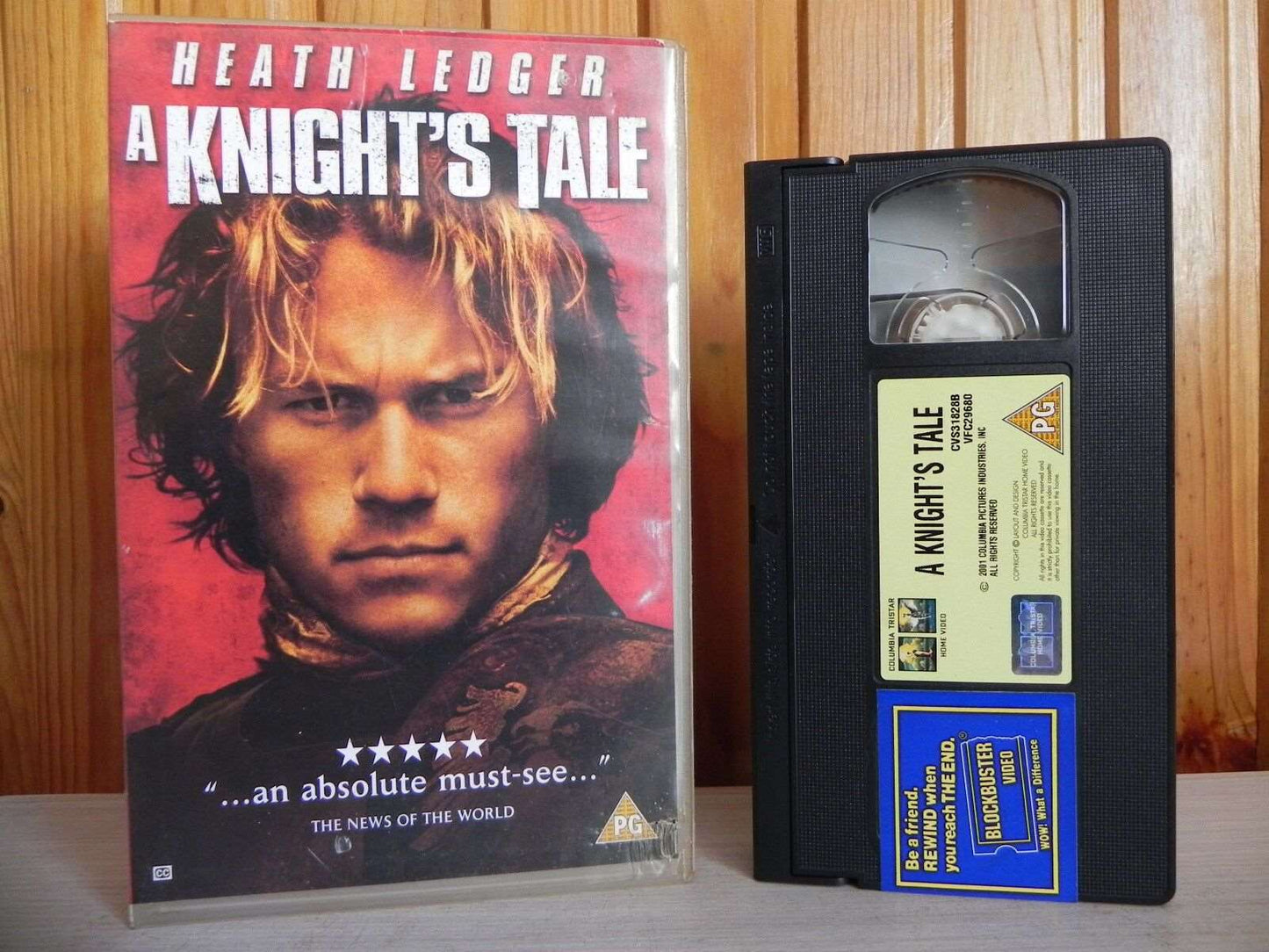 A Knight's Tale - Columbia - Comedy/Adventure - Heath Ledger Post Batman - VHS-