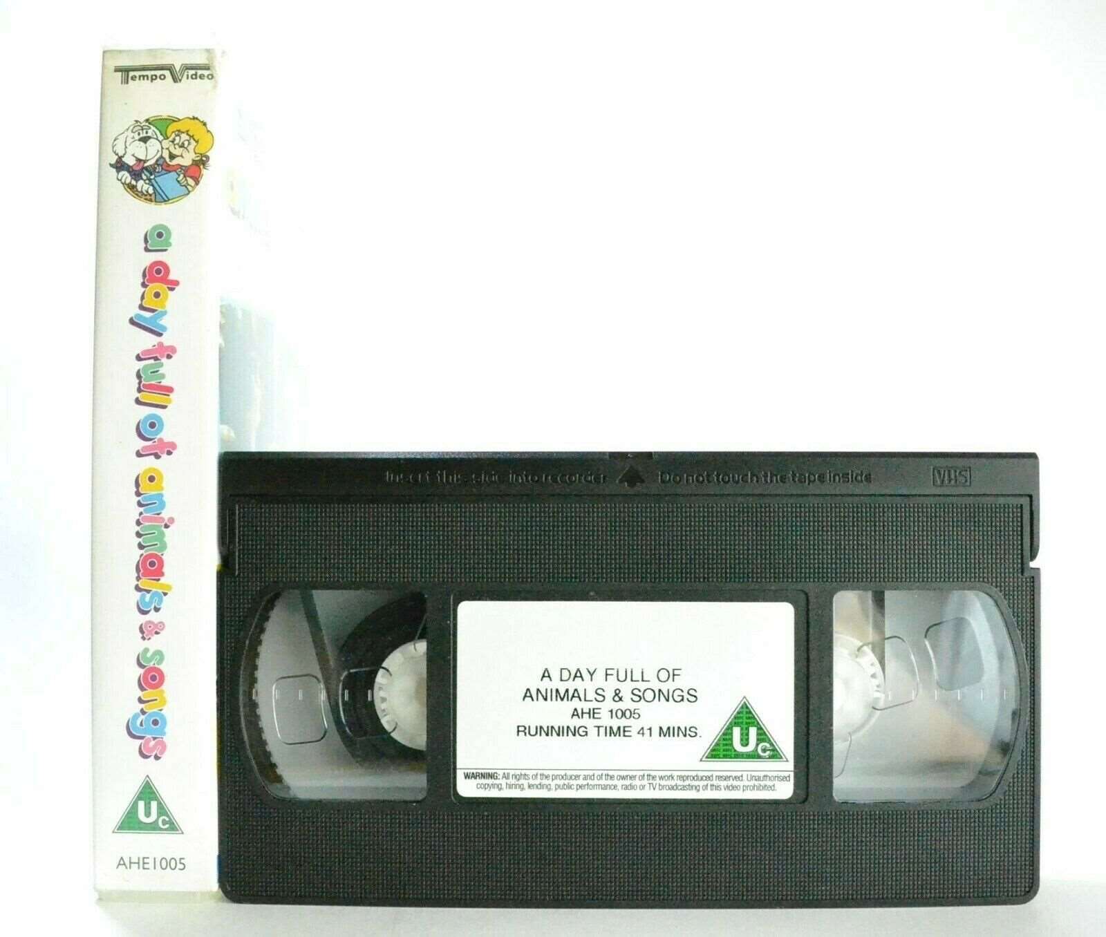 A Day Full Of Animals And Songs - Singalong - Educational - Children's - Pal VHS-