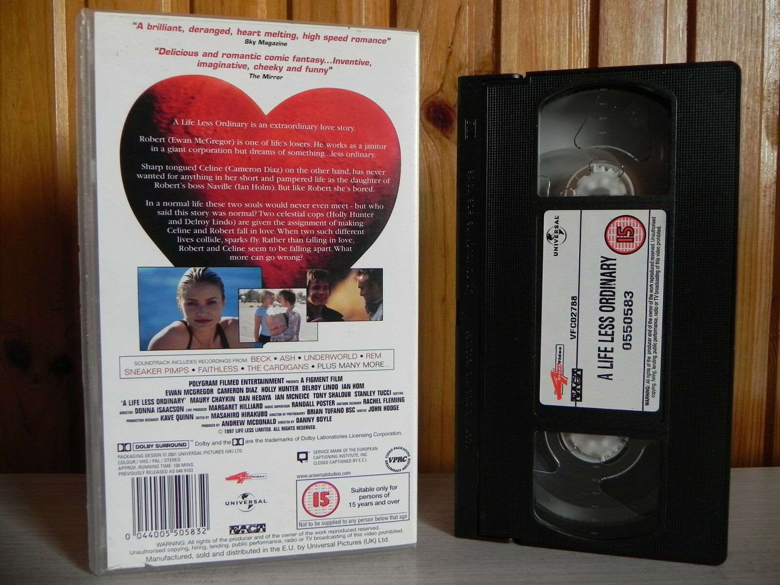 A Life Less Ordinary - Universal - Romance - Ewan McGregor - Cameron Diaz - VHS-