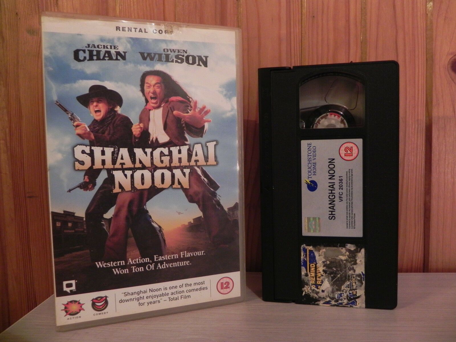 SHANGHAI NOON - Jackie Chan - Owen Wilson - Ex-Rental Video - Big Box - VHS-