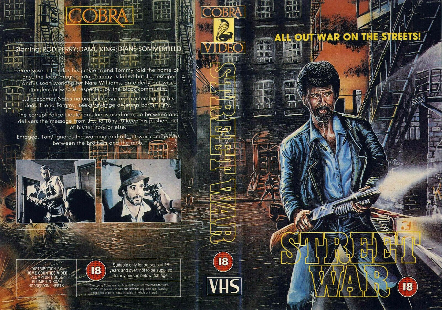 Street War/Street Wars: Drugsploitation Crime Thriller - Action Cobra - Pal VHS-