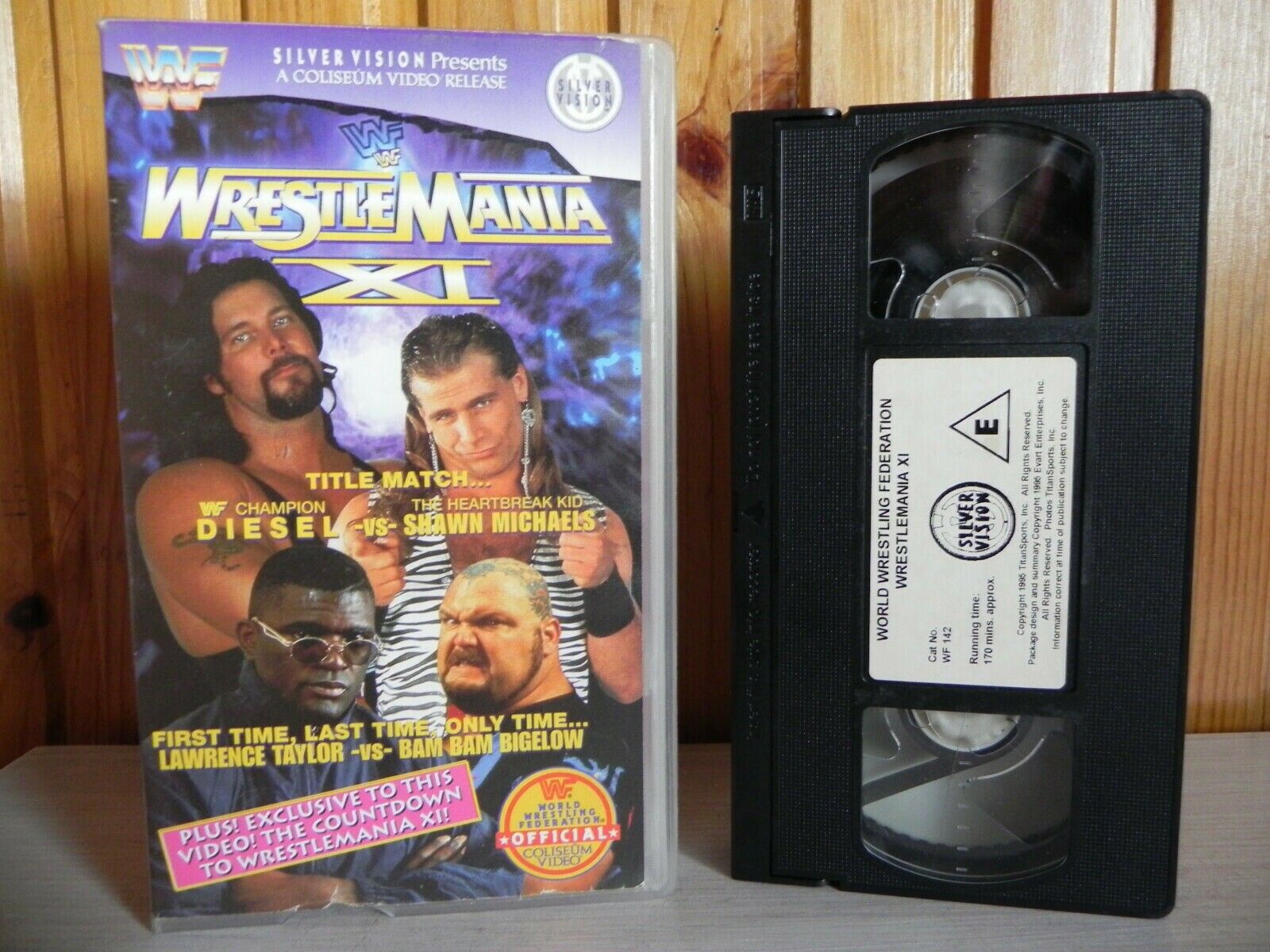 WrestleMania 11 - Diesel VS Shawn Michaels - Lex Luger VS British Buldog - VHS-