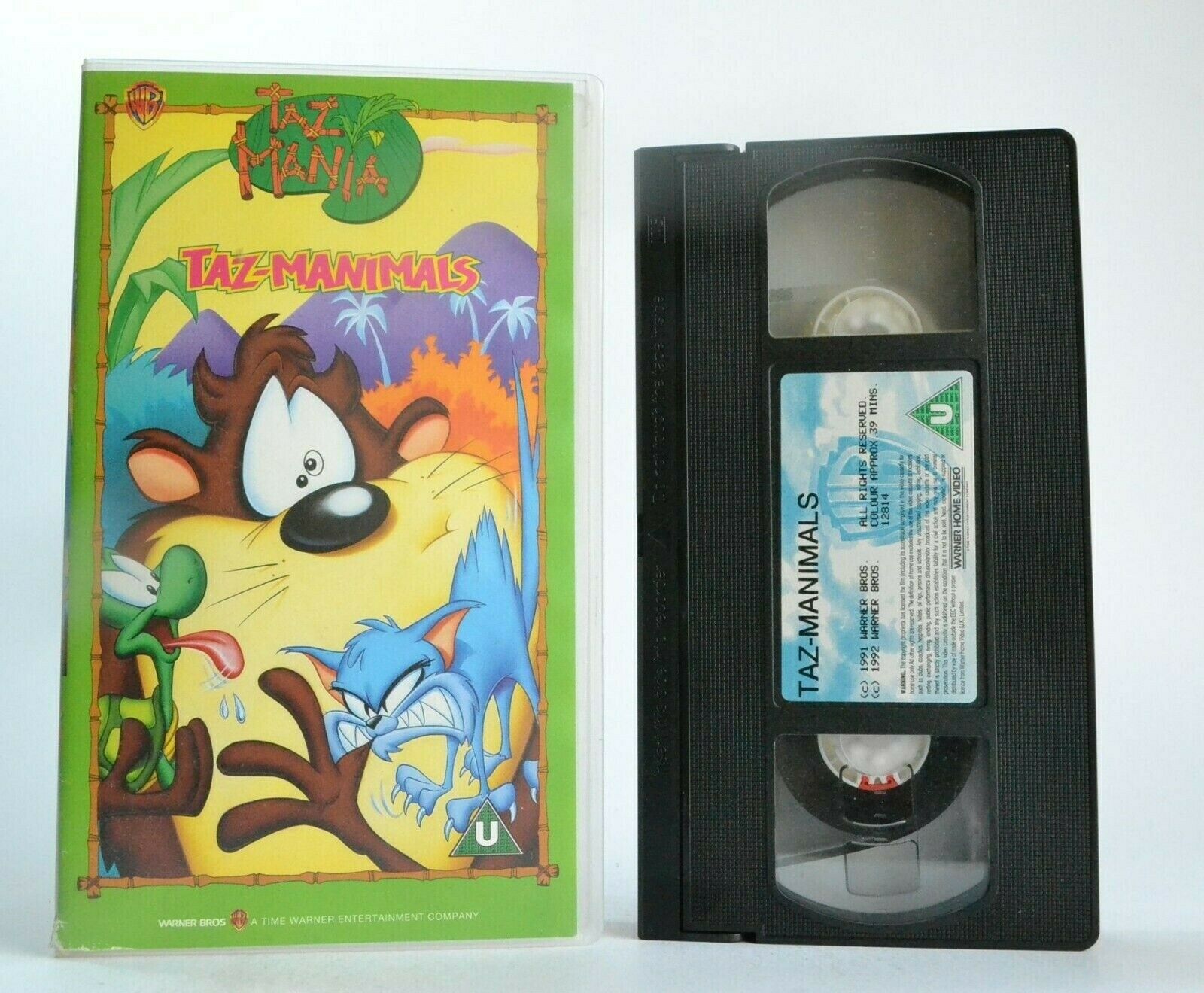 Taz-Manimals - (1991) Warner Bros - Animated Adventures - Children's - Pal VHS-