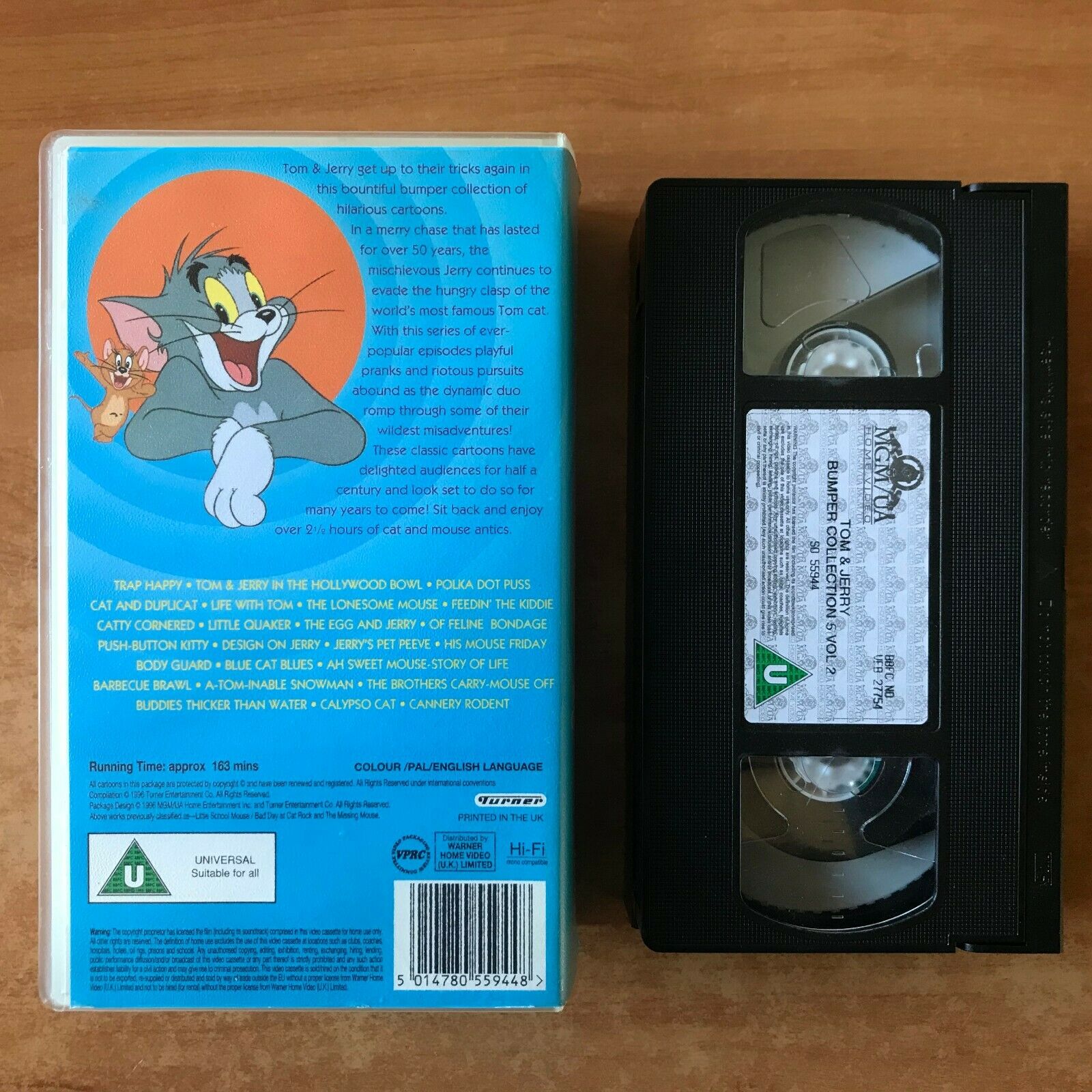 Tom And Jerry; [Bumper Collection]: "Polka Dot Puss" - Animated - Kids - Pal VHS-