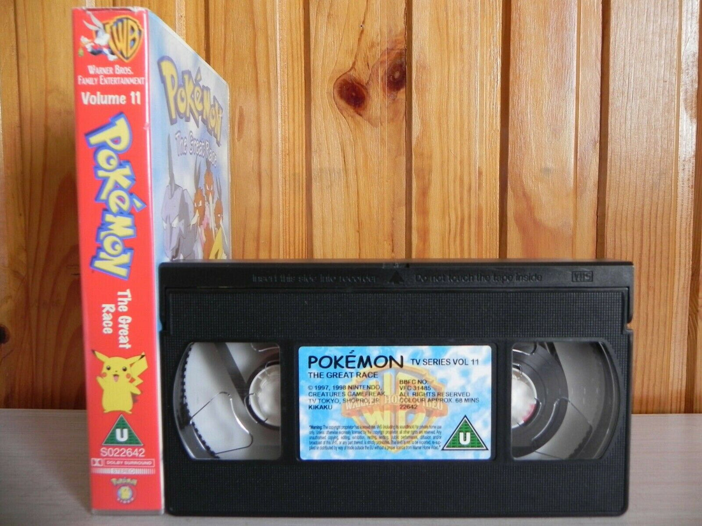 Pokemon: The Great Race - Warner Family - 3 Full Epiosdes - Kids - Pal VHS-