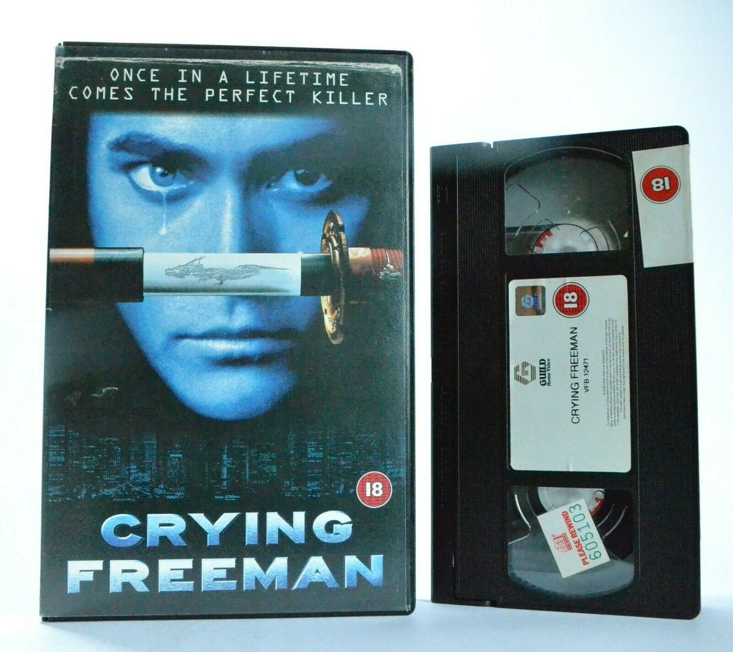 Crying Freeman: Based On Manga - Action - Large Box - Mark Dacascos - Pal VHS-