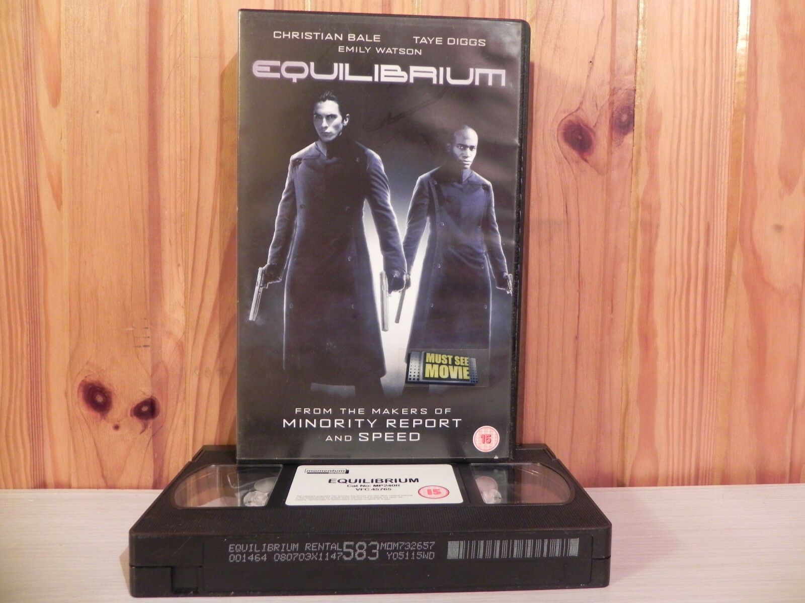 Equalibrium: (Illuminati Won) Dystopian Futurism - Christain Bale - Action - VHS-