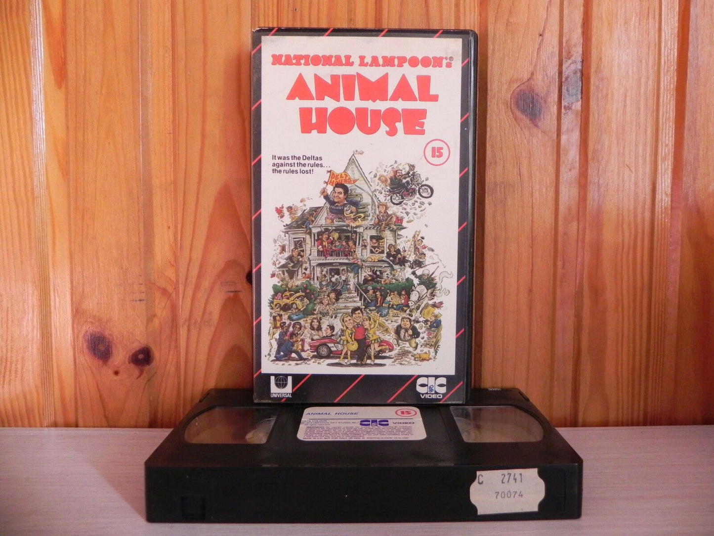 ANIMAL HOUSE - 1st CIC Release - National Lampoon - Pre-Cert - John Belushi VHS-