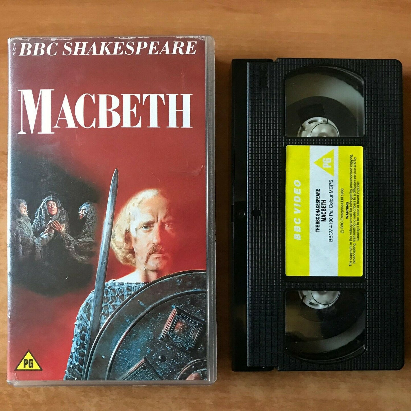 Macbeth (BBC Video); [William Shakespeare]: Drama - Nicol Williamson - Pal VHS-