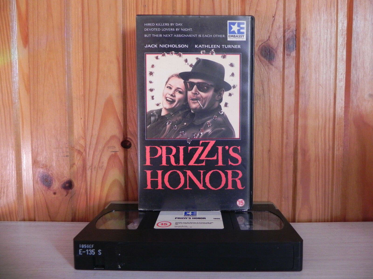 Prizzi's Honor - Jack Nicholson - Kathleen Turner - PreCert - Embassy 1855 - VHS-
