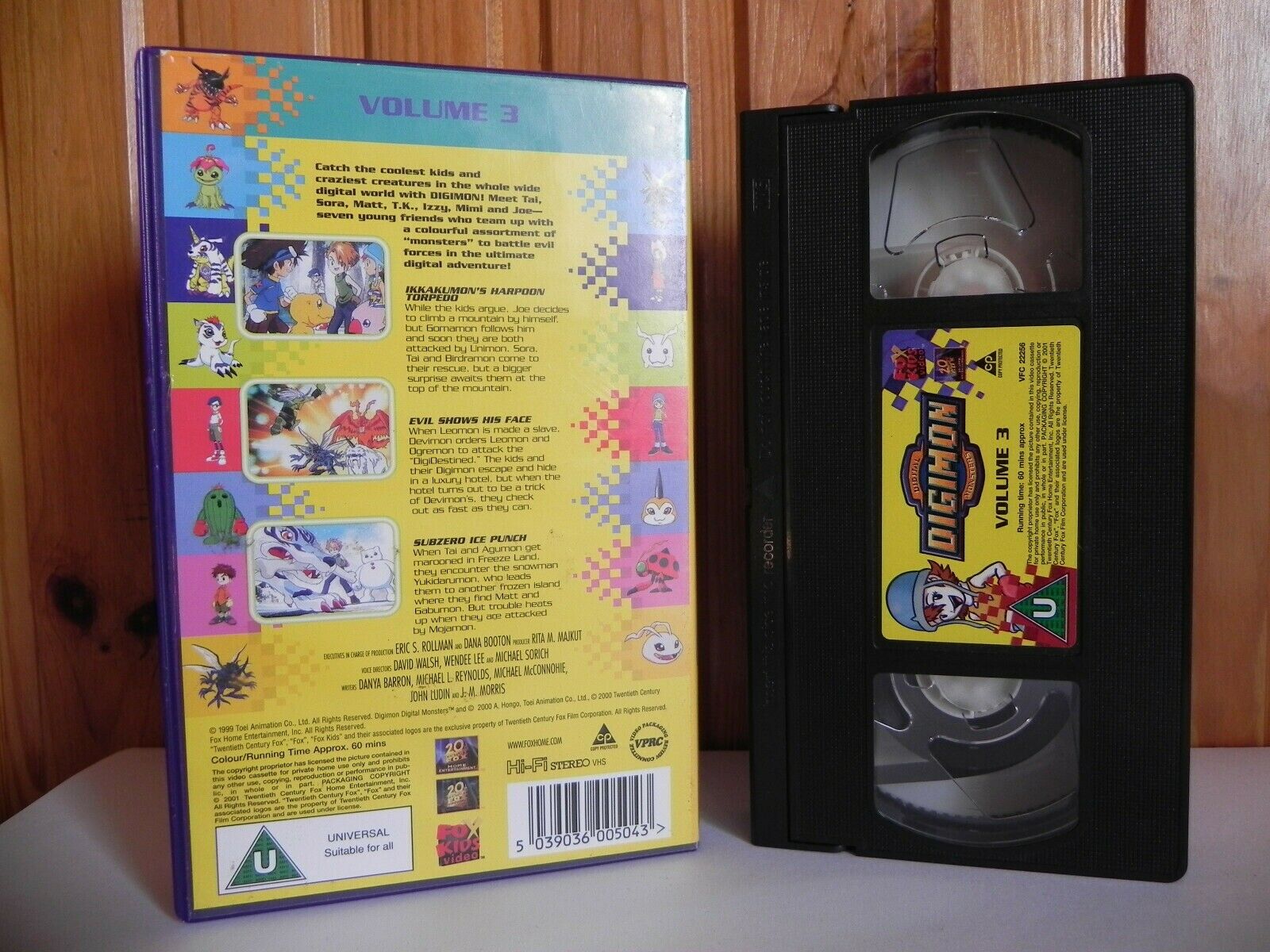 Digimon Digital Monsters - Fox Kids Video - Animated - Adventure - Kids - VHS-