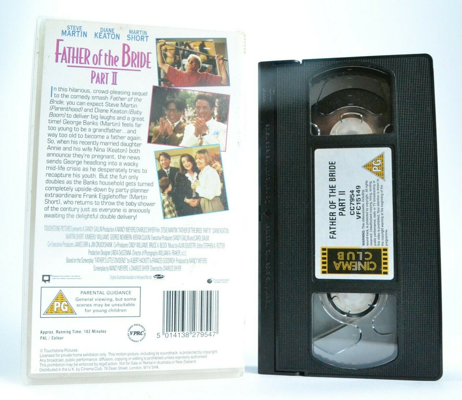 Father Of The Bride, Part 2 - Comedy - Steve Martin/Diane Keaton - Pal VHS-