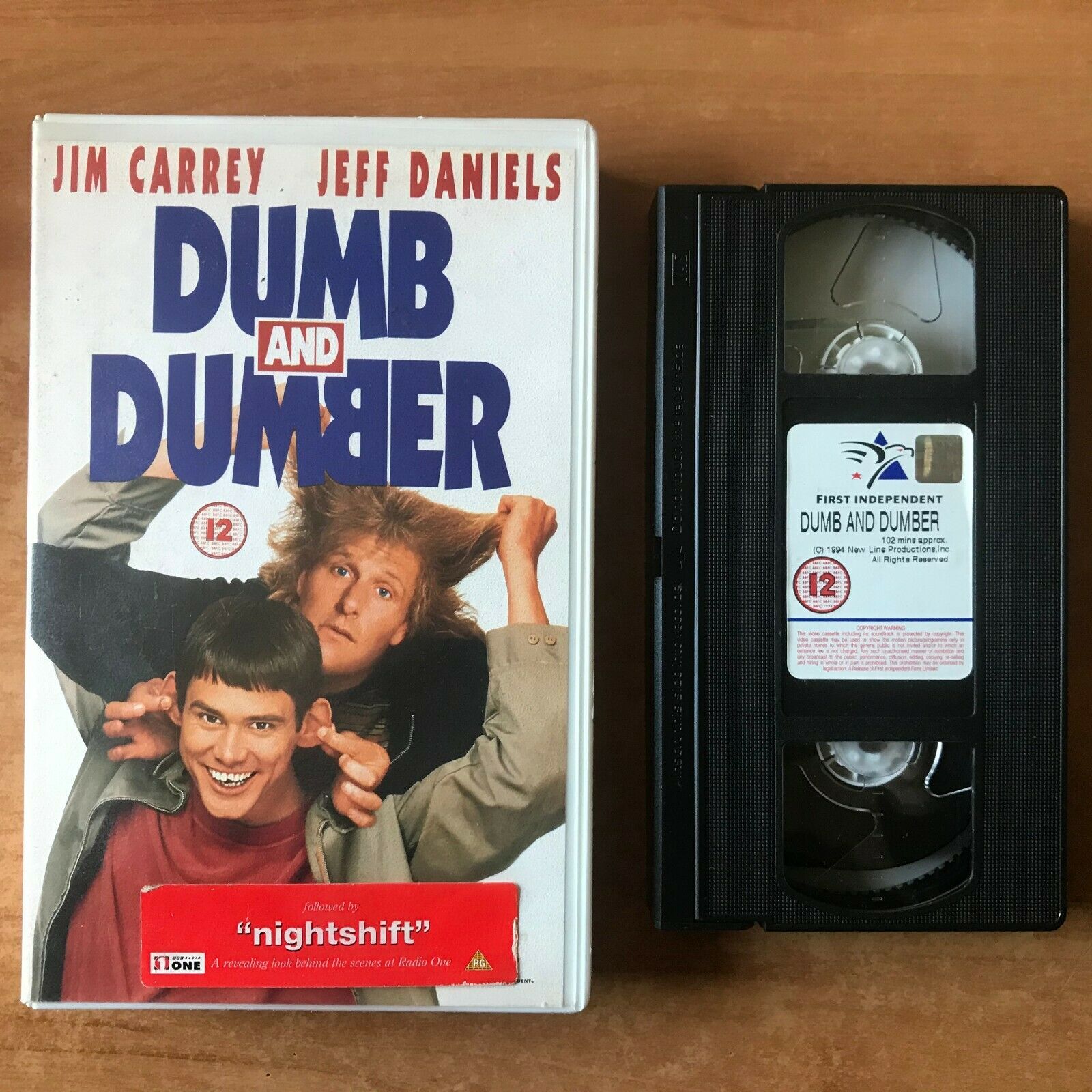 Dumb And Dumber (1994): Jim Carrey / Jeff Daniels - Comedy [Large Box] Pal VHS-