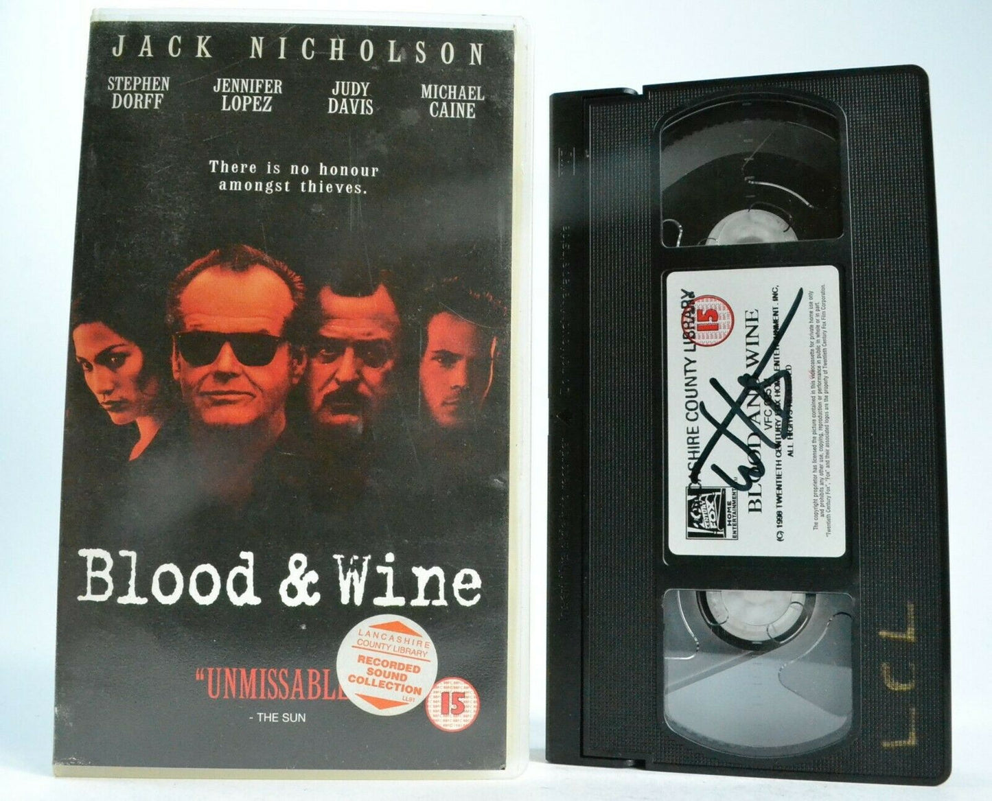 Blood And Wine: Unbelievable Crime Thriller - With Jack Nicholson - A Pal VHS-