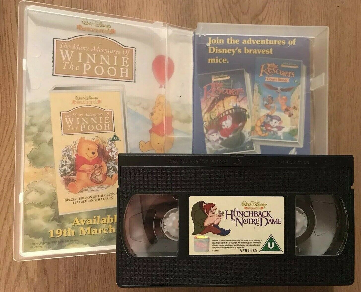 The Hunchback Of Notre Dame - Walt Disney Classics - Animated - Kids - Pal VHS-