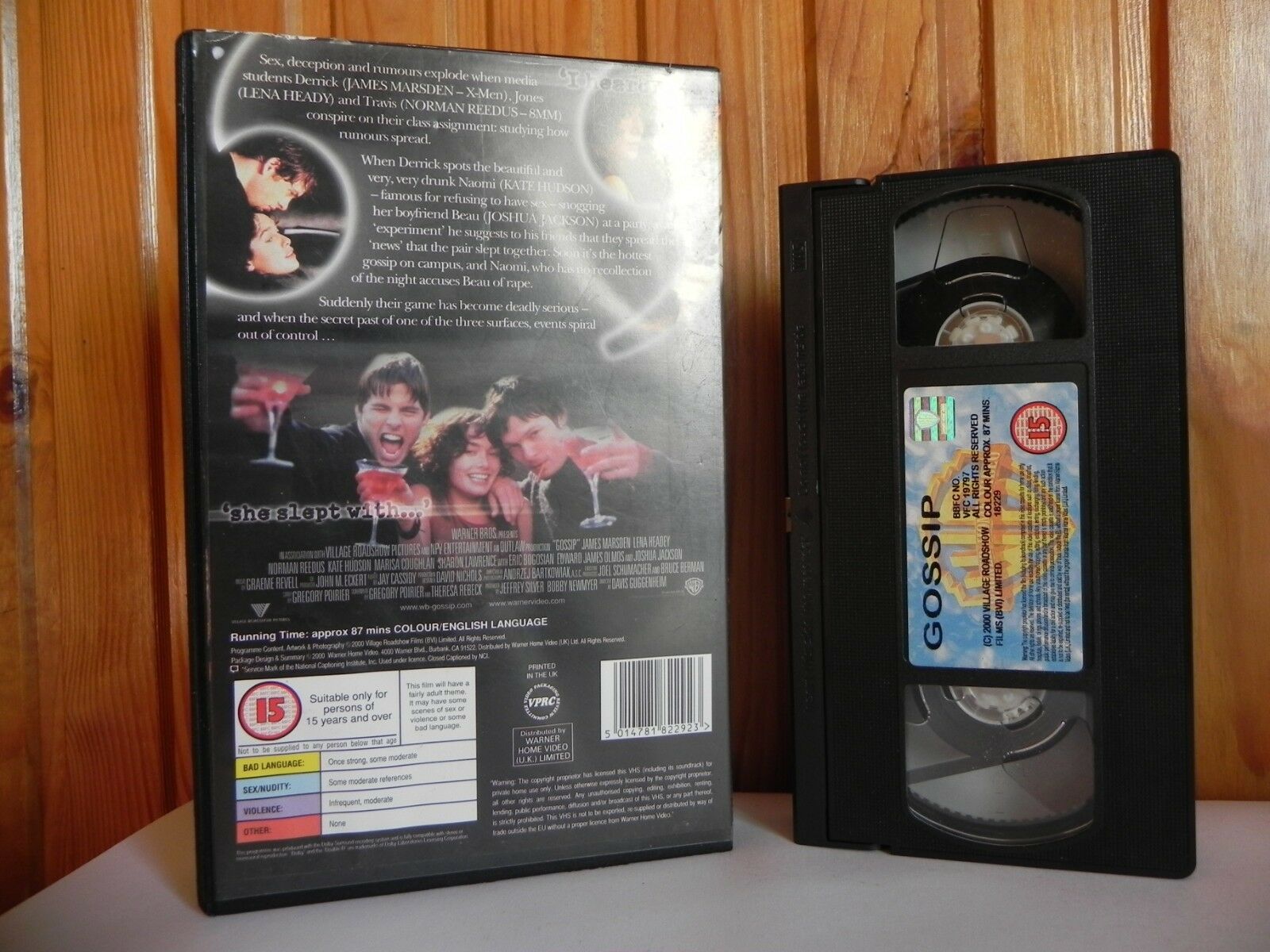 Gossip - Large Box - Warner - Thriller - Ex-Rental - Norman Reedus - Pal VHS-