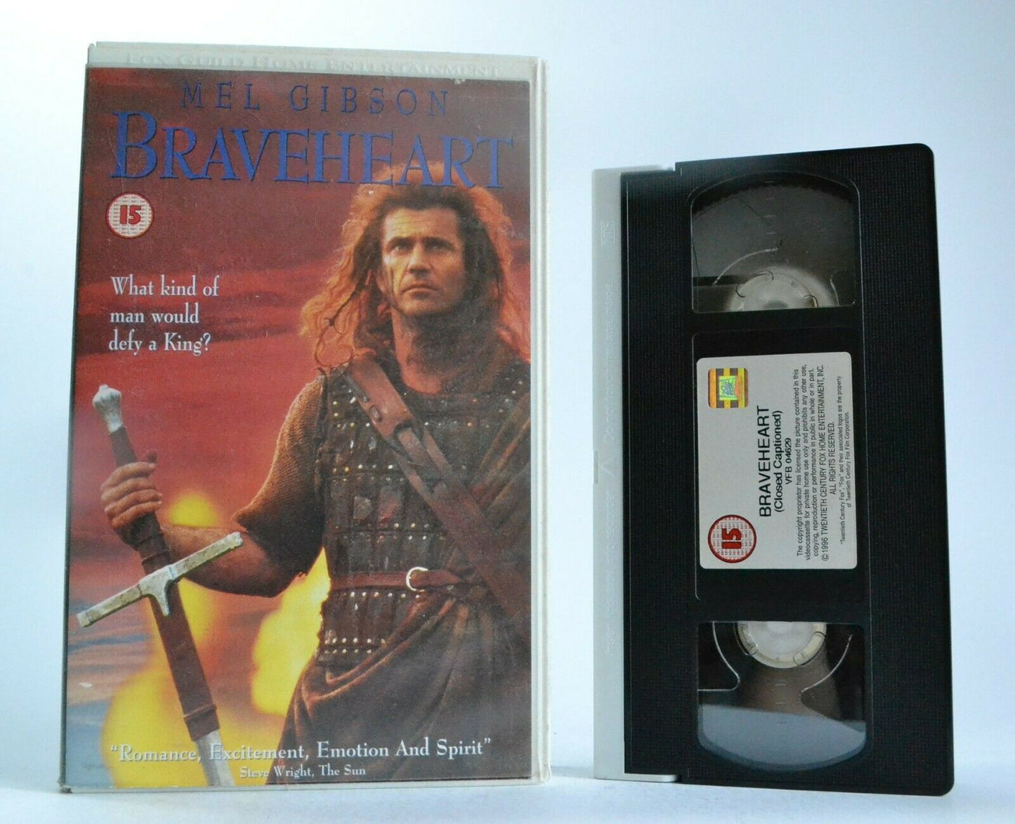Braveheart (1995): First War Of Scottish Independence - Drama - Mel Gibson - VHS-