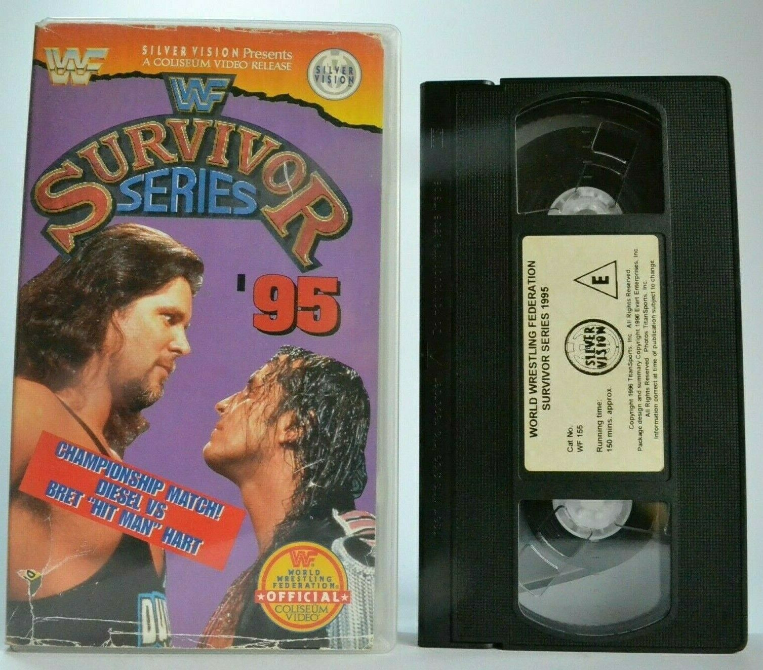 WWF Survivor Series '95: Wrestling - Diesel - Bret 'Hit Man' Hart - Sports - VHS-
