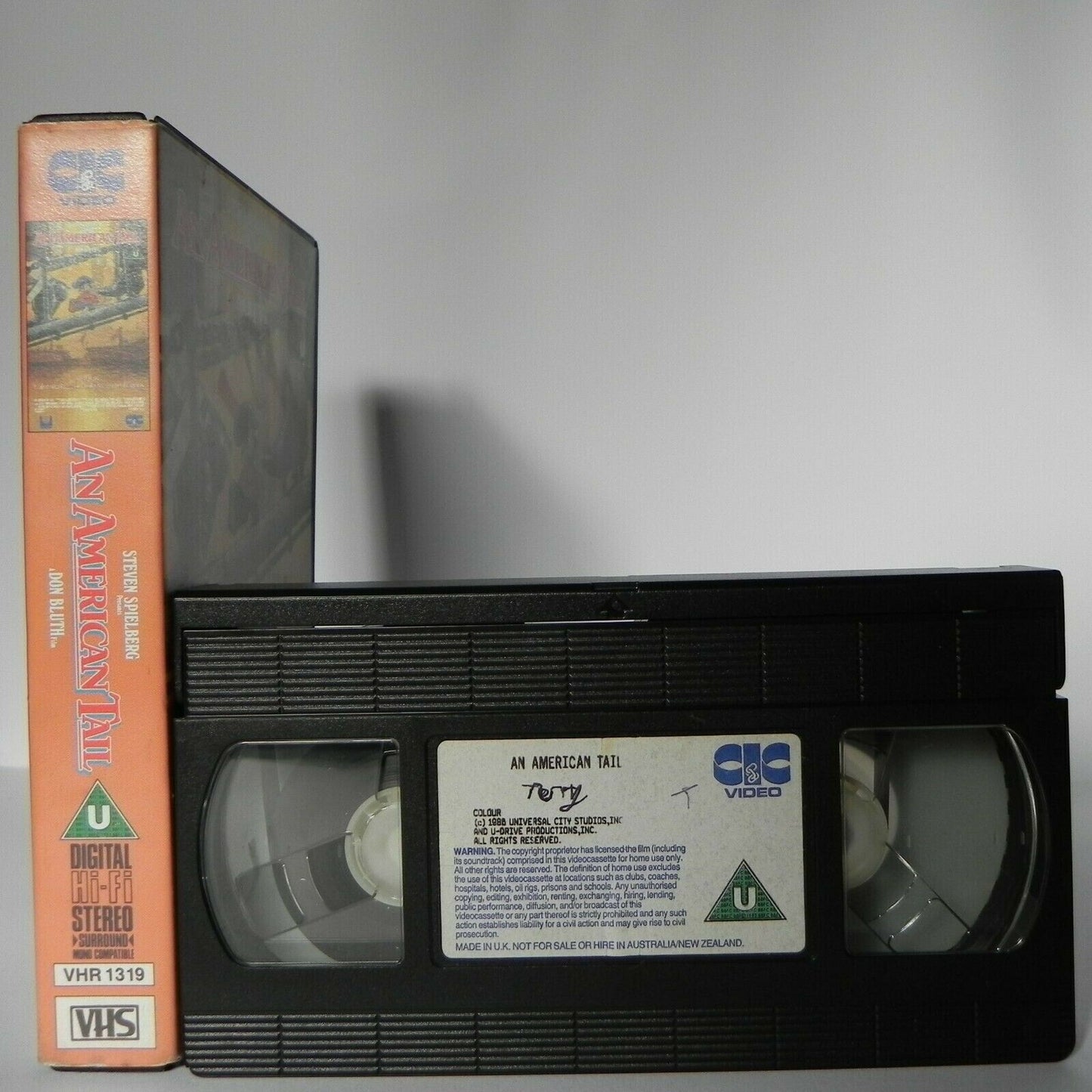 An American Tail - (1986) - Classic - Animated - Adventures - Children's - VHS-
