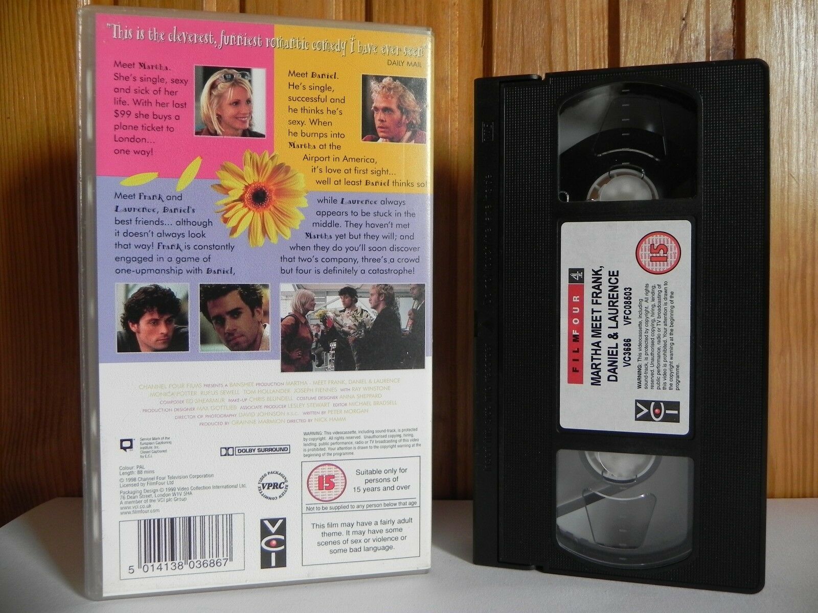Martha Meet Frank, Daniel & Laurence - Film Four - Romantic Comedy - Pal VHS-