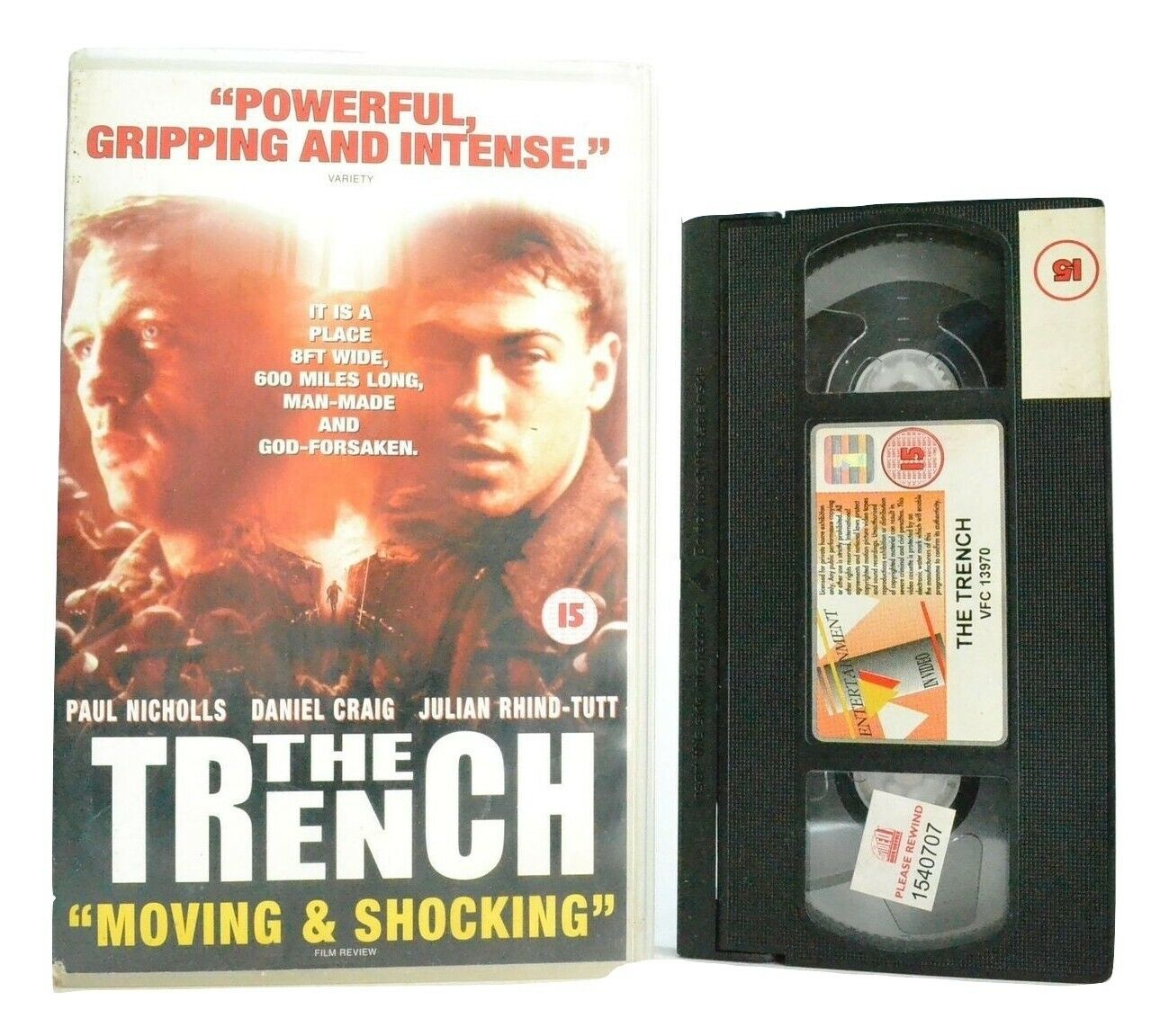 The Trench: Independent War Film (1999) - Large Box - Ex-Rental - D.Craig - VHS-